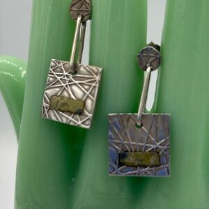 Unique Vintage Modernist Studio Earrings